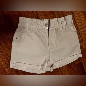 Hayden white denim jean shorts, kids size Large, excellent condition!